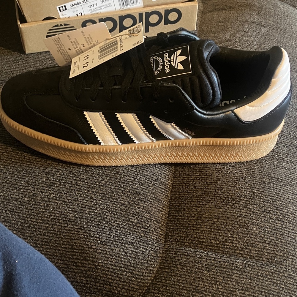 Adidas Samba Black and White Shoes- Unisex